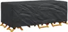 vidaXL Copridivano nero a tinta unita 229 x 113 x 73 cm Anteprima dell’immagine prodotto 2