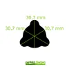 3 X 54 CM Messer für Stiga RM 155 H Titan / 1134 6966 02 Produktbild-Vorschau 3