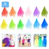 36 pièces de foulards de jonglage, colorés, en soie, Voir les images du produit 5