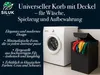 Filcowy kosz na pranie z pokrywą - składany kosz filcowy, Podgląd zdjęcia produktu 11