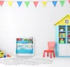 Relaxdays Kinder Bücherregal, 4 Hängefacher, Lagerfeuer Produktbild-Vorschau 2