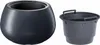 A dark gray planter and a dark gray insert are shown against a white background. Anteprima dell’immagine prodotto