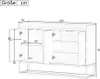 Schöne moderne Kommode mit 4-Türiger 120 cm Sideboard Produktbild-Vorschau 7