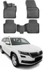 2016-2021 Skoda Kodiaq Fußmatten TPE Schwarz 4 tlg Produktbild-Vorschau 1