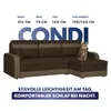 KomfortWelt24 Ecksofa mit Schlaffunktion und praktischem Produktbild-Vorschau 2