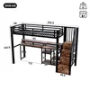 MODFU Hochbett 90 x 200 aus Metall, Jugendbett mit Produktbild-Vorschau 7