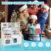 Kuchnia dla dzieci COSTWAY z 18 akcesoriami, drewniana Podgląd zdjęcia produktu 8