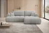 Ecksofa TREVIO Rechts in Hellgrau Stoff TILIA-Cord 260 × 93 Produktbild-Vorschau 2
