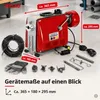 Rohrreinigungsmaschine 500 W Abflussreiniger mit 16 mm Produktbild-Vorschau 3