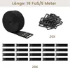 3.8cm*5m Klettband mit 20 Schnallen, Breit Klett Produktbild-Vorschau 4