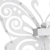 Solar Wandbild Schmetterling weiß mit 30 LED - 34 x 27 cm - Produktbild-Vorschau 6