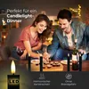 LED tyčové sviečky s časovačom, ČIERNE, 2 ks, do interiéru, Náhľad obrázku produktu 4