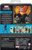 The back of a Marvel Legends toy box showing the product name, a comic-style illustration of a character, and images of other figures in the series that can be collected to build a larger figure. Podgląd zdjęcia produktu