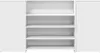 A white, multi-shelf cabinet with two doors on either side. Anteprima dell’immagine prodotto
