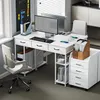 HOMCOM Písací stôl/kuchynský stôl s 2 USB portmi na Náhľad obrázku produktu 8