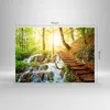 Bilder auf glas - Park Wasserfall Wasser - 70x50cm - Produktbild-Vorschau 3