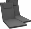 Beautissu 2er Set Gartenliege Auflage Loft RL, 200x60x5cm, Produktbild-Vorschau 1