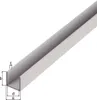 Alberts 475659 Profilo a U, alluminio, naturale, 1000 x 8 x Anteprima dell’immagine prodotto 3