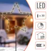 LED Gartenstecker Stern Silhouette mit Timer - 70 x 30 cm - Produktbild-Vorschau 3