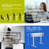ESMART Germany ETX-121GG 120 x 60 cm Hellgrau Ergonomischer Produktbild-Vorschau 4