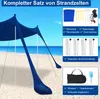 TolleTour Strandmuschel Elasthan mit Tragetasche Sonnendach Produktbild-Vorschau 3