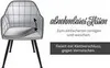 Esszimmerstühle in Steppoptik - gepolsterte Loungesessel Produktbild-Vorschau 9