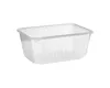 50x Rechteckschalen klar 1200 ml (PP) Produktbild-Vorschau 1