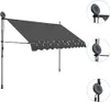 vidaXL Store rétractable manuel avec LED 300 cm Anthracite Voir les images du produit 2