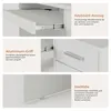 Bureau Mondeer avec 2 tiroirs et tablette coulissante pour Voir les images du produit 5