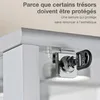 K-Möbel Vitrine en verre debout en noir (176x67x33 cm) avec Voir les images du produit 7