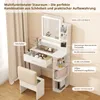 Puluomis Schminktisch mit dimmbarer LED Beleuchtung, Produktbild-Vorschau 6