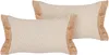 BELIANI Dekokissen 2er Set Beige 30 x 50 cm Rechteckig mit Produktbild-Vorschau 1