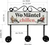 Wo Mäntel chillen Kleiderhaken Leiste mit 3 Haken Produktbild-Vorschau 2