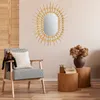 Rea wandspiegel, Boho-stijl, 57 cm, modelnummer Qdj5749 Productafbeelding-voorbeeld 4