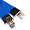 Hosenträger X-Form, Serie X, Blau, 120x5 cm, 4 Clips mit Produktbild-Vorschau 3