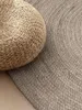 160x230 ovale cm Pièce tapis Jute Tressé 106006 Gris Marron Voir les images du produit 4