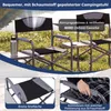 COSTWAY Regiestuhl klappbar, Campingstuhl mit Seitentisch & Produktbild-Vorschau 4