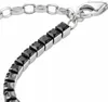 Tennisarmband mit schwarzen Steinen Silber Produktbild-Vorschau 4