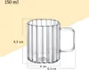Tasses à rainures Wilmax 150 ml en verre thermo, lot de 6 Voir les images du produit 3
