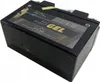 A black gel battery for a motorcycle. Voir les images du produit