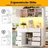 okwish Hochschrank-Küchenzeile Küchenschrank mit Produktbild-Vorschau 3
