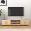 vidaXL TV skříňka Sonoma dub 180 x 31,5 x 40 cm materiál na Náhled obrázku produktu 2
