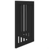Zábrana pro psy skládací 3 panely černá 150 cm topolové Náhled obrázku produktu 5