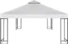 vidaXL Pavillon-Ersatzdach 310 g/m² Cremeweiß 3x3 m Produktbild-Vorschau 11