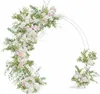 vidaXL Dvojitý svadobný oblúk, biela farba, 220 x 45 x 200 Náhľad obrázku produktu 3