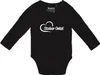 Huuraa Baby Body Stolzer Onkel Herz 62 Black  Baumwolle Produktbild-Vorschau 1