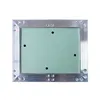 A rectangular access panel with a silver metal frame and a green insert, shown against a white background. Náhled obrázku produktu
