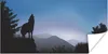 MuchoWow® Poster Wolf - Bäume - Scherenschnitt 40x20 cm - Produktbild-Vorschau 1
