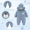 Dětská zimní kombinéza Bear Outfit Novorozence Kabátek s Náhled obrázku produktu 4