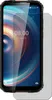 A screen protector is shown placed over a smartphone screen. Podgląd zdjęcia produktu
